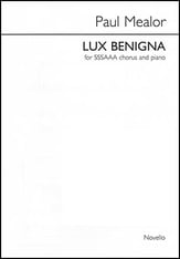 Lux Benigna SSA choral sheet music cover